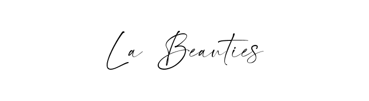 La Beauties  font caratteri gratis
