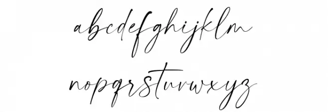 La Beauties Font LOWERCASE