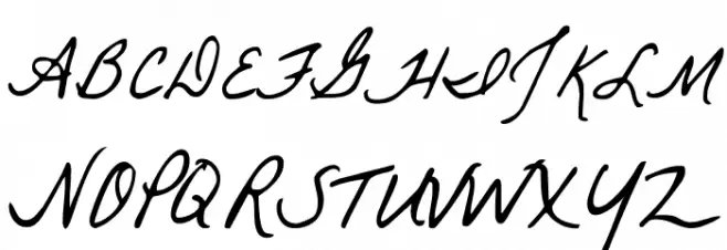 La Belle Aurore Font UPPERCASE