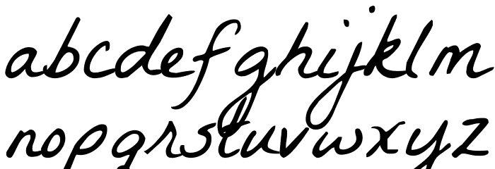 La Belle Aurore Font LOWERCASE
