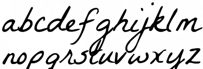 La Belle Aurore Font LOWERCASE