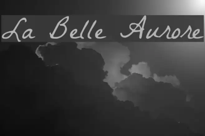 La Belle Aurore Fonte examples