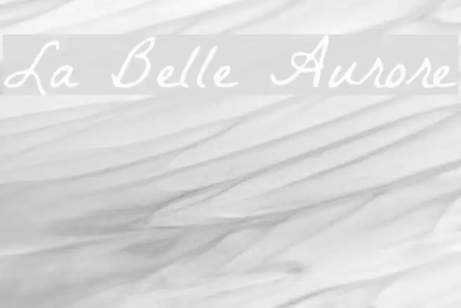 La Belle Aurore Fonte examples