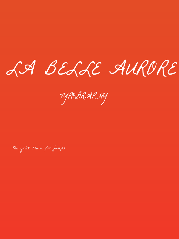 La Belle Aurore Poster