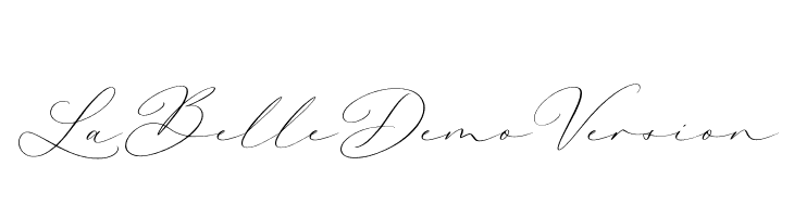 La Belle DemoVersion  免费字体下载