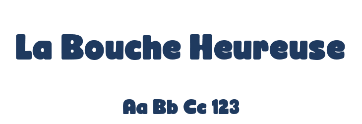 La Bouche Heureuse Font Preview