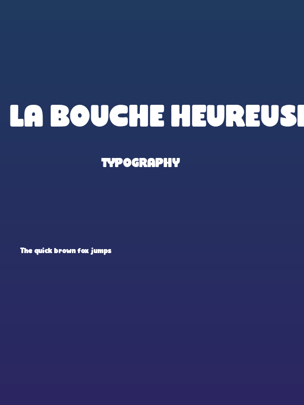 La Bouche Heureuse Poster