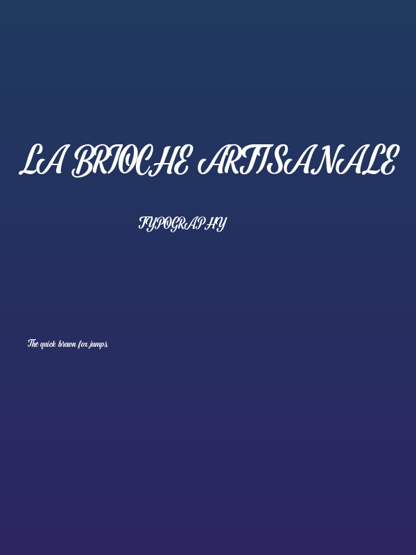 La Brioche Artisanale Poster