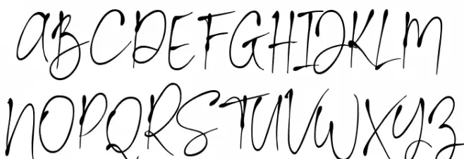 La Calston Schriftart Groß