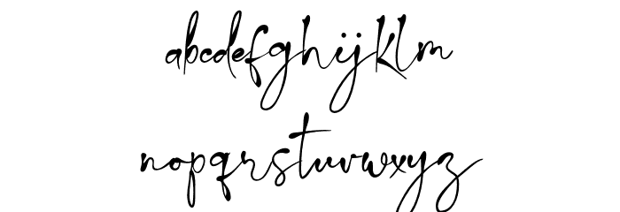 La Calston Font LOWERCASE