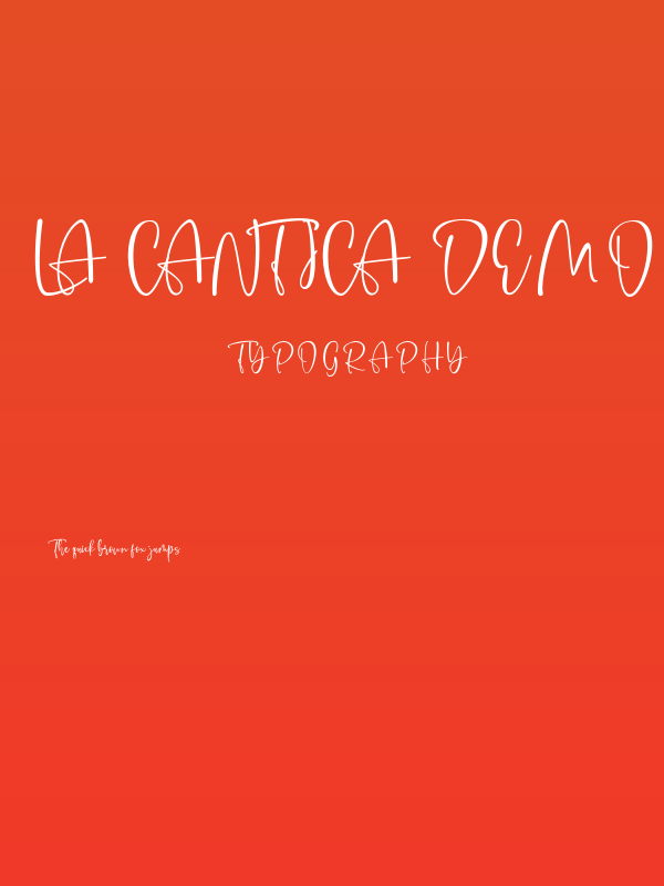 La Cantica Demo Poster