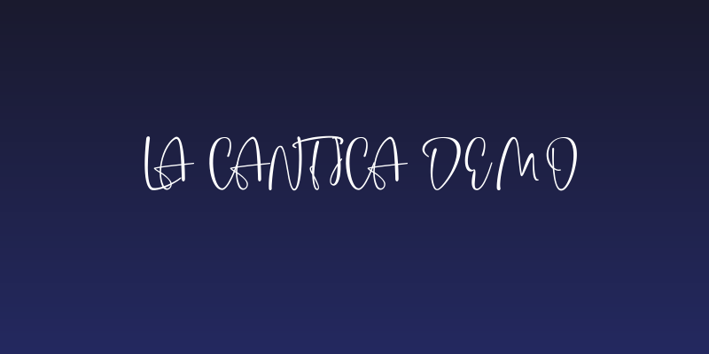 La Cantica Demo Social Header