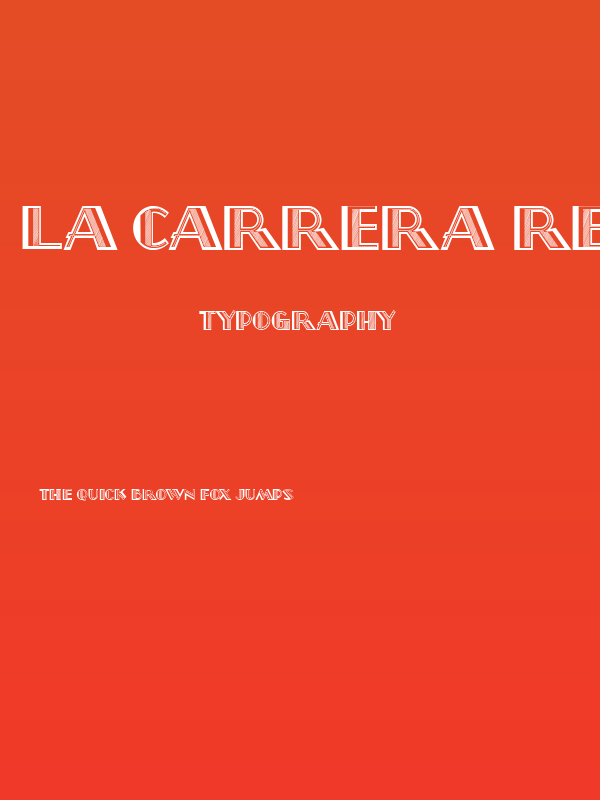 La Carrera Regular Poster