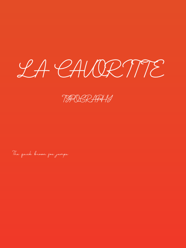 La Cavoritte Poster