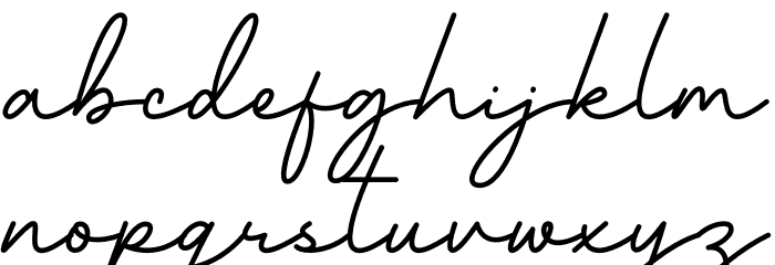 La Cavoritte Font LOWERCASE