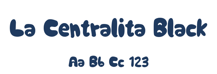 La Centralita Black Font Preview