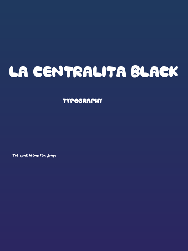 La Centralita Black Poster
