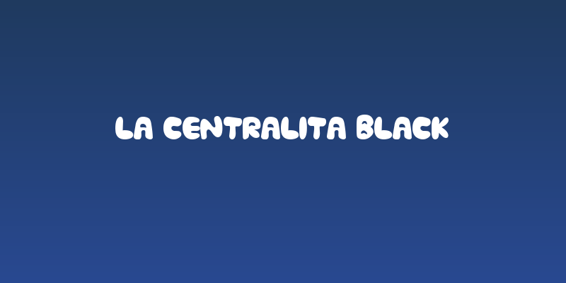 La Centralita Black Social Header