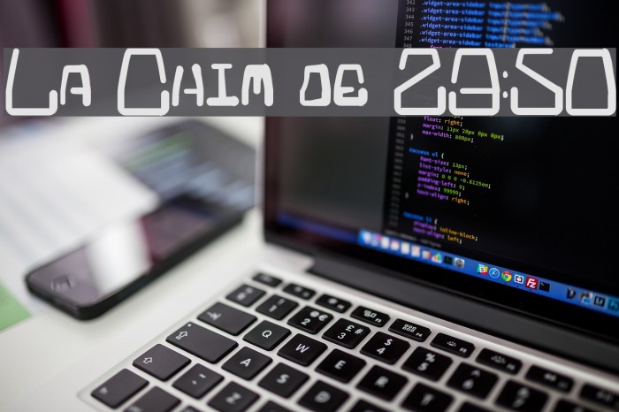 La Chim de 23:50 Font examples