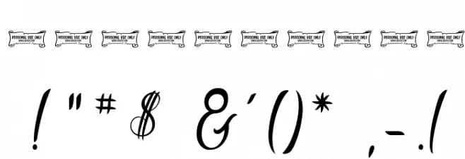 La Cité des Mille Reines Font OTHER CHARS