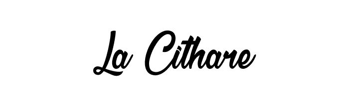 La Cithare Шрифта