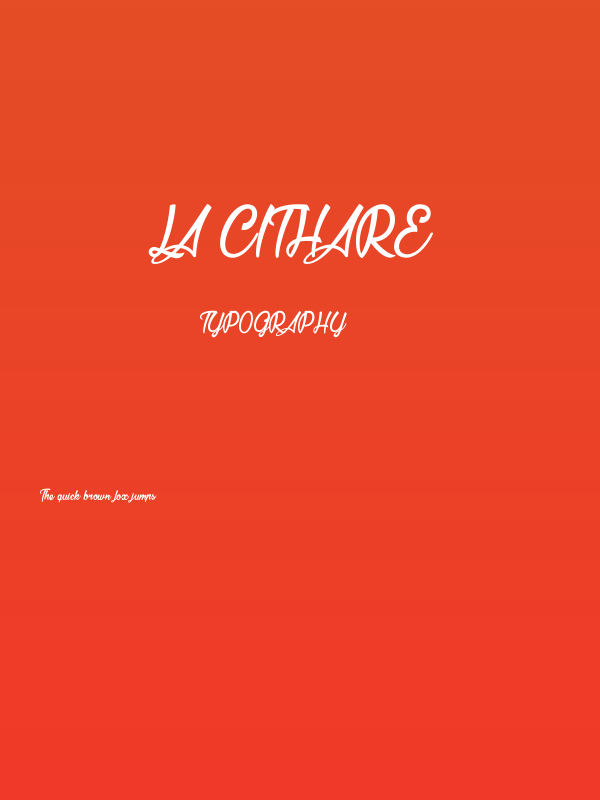 La Cithare Poster