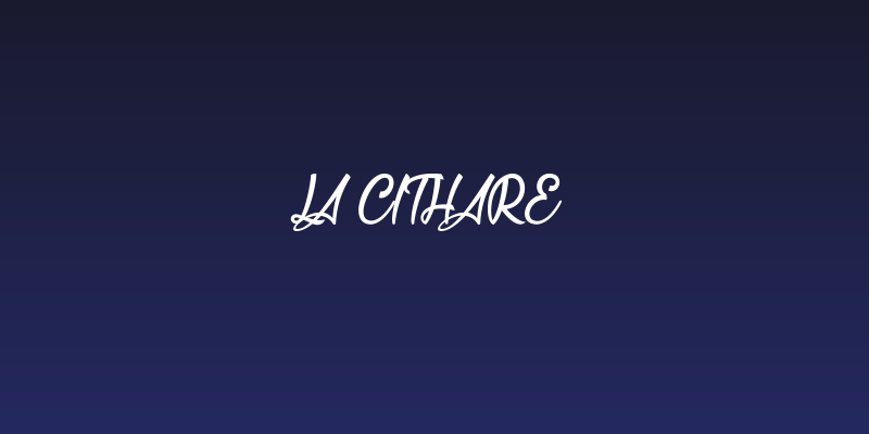 La Cithare Social Header