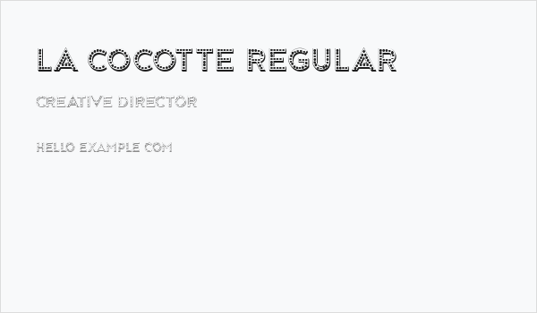 La Cocotte Regular Business Card