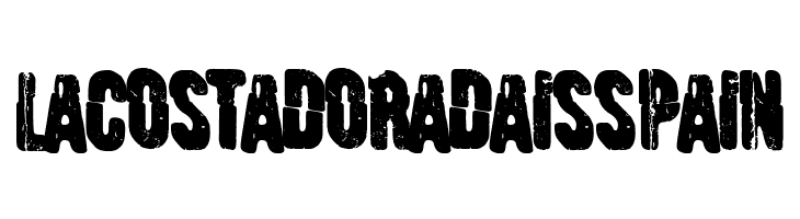 La Costa Dorada is Spain  免费字体下载