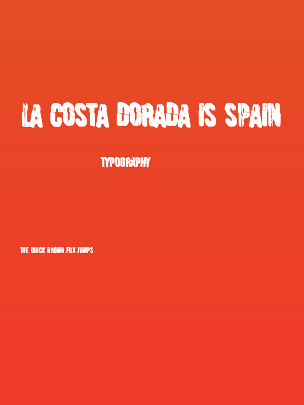 La Costa Dorada is Spain Poster