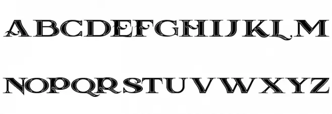 La Coste Inline Font Litere mari