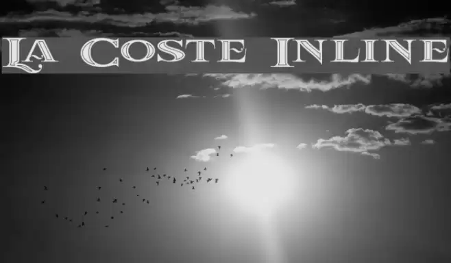 La Coste Inline Font examples