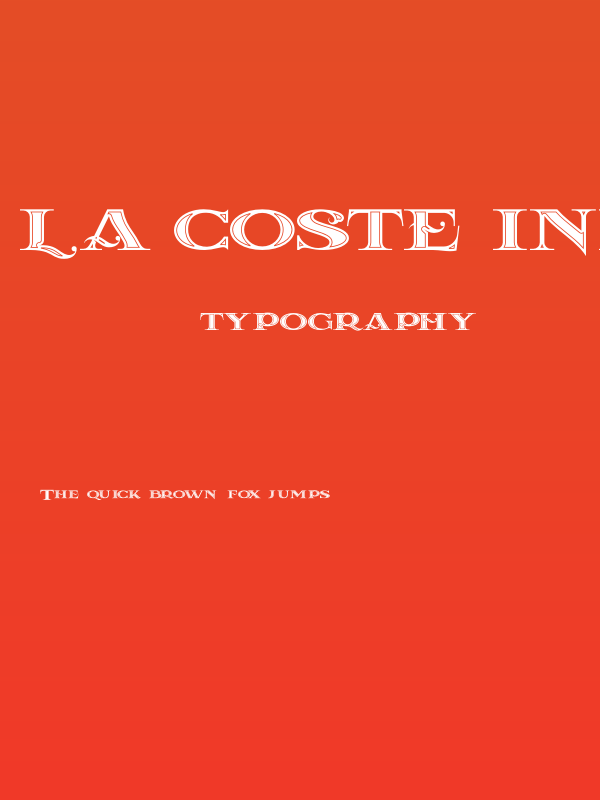 La Coste Inline Poster