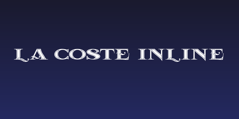 La Coste Inline Social Header
