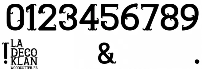 La Deco Klan Font OTHER CHARS