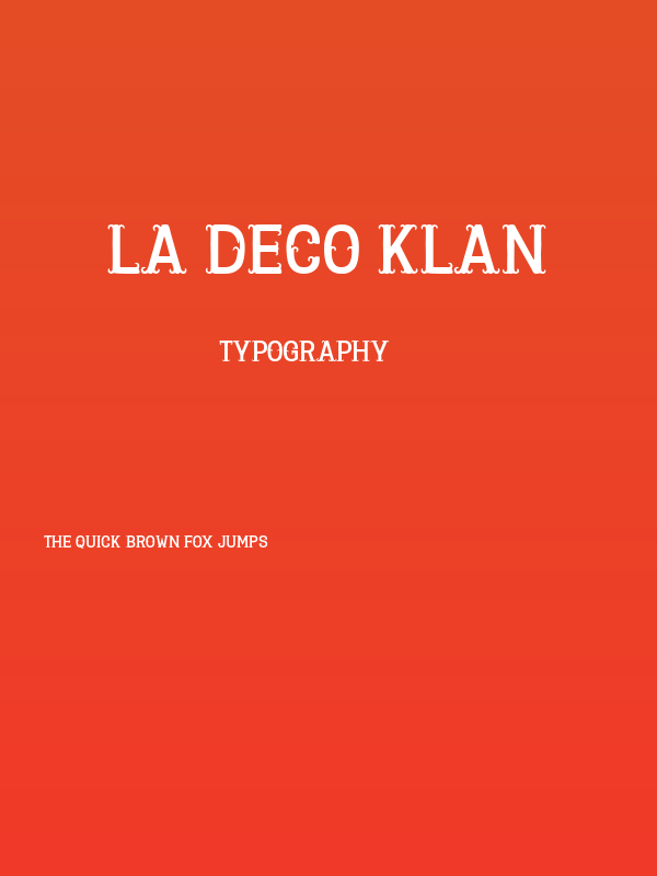 La Deco Klan Poster