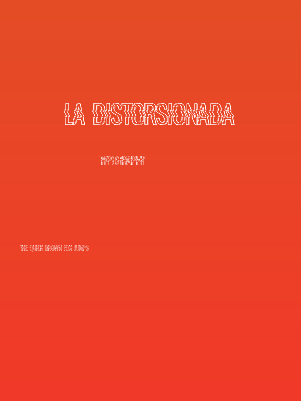La Distorsionada Poster