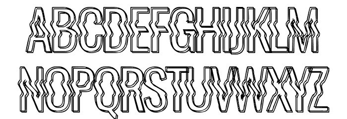 La Distorsionada Font LOWERCASE