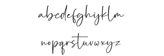 La Estroma Schriftart Kleinbuchstaben