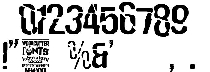 La Estropeada フォント その他の文字