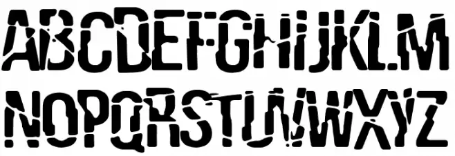 La Estropeada Font LOWERCASE