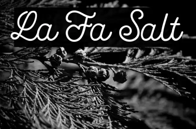 La Fa Salt Fonte examples