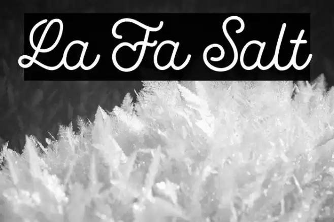 La Fa Salt Fonte examples