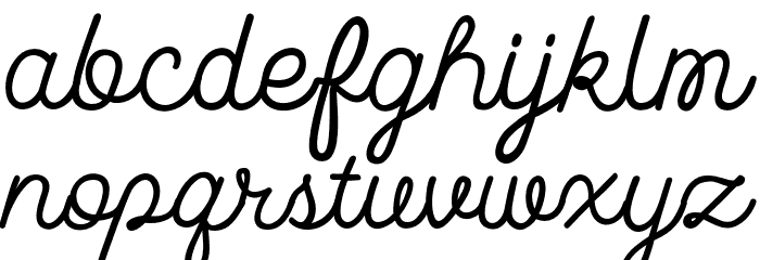 La Fa Salt Font LOWERCASE