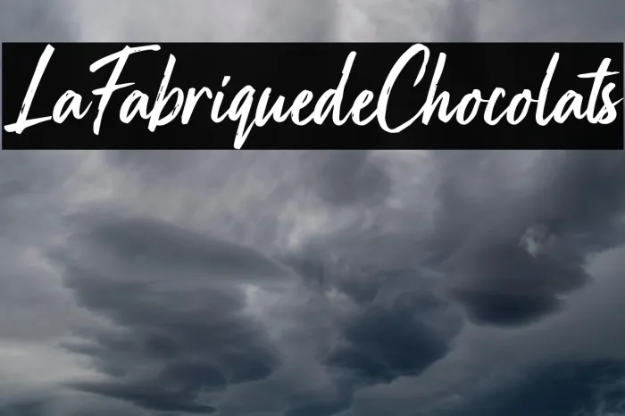 La Fabrique de Chocolats Example 1