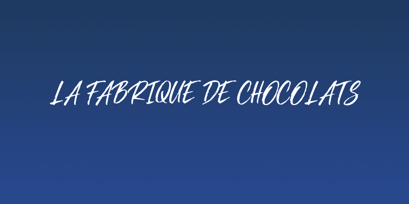 La Fabrique de Chocolats Social Header