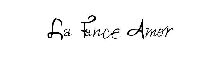 La Fance Amor फ़ॉन्ट