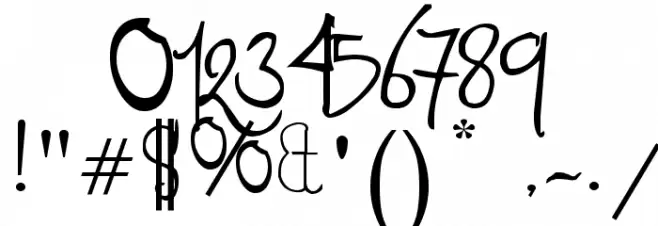 La Fance Amor Font OTHER CHARS