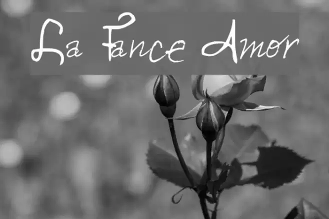 La Fance Amor Font examples