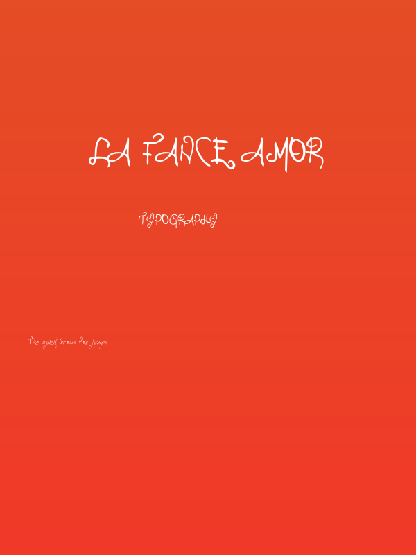 La Fance Amor Poster